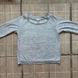 Nine Britton Heather Gray Knit Top Boat Neck 3/4 sleeve size 2XL